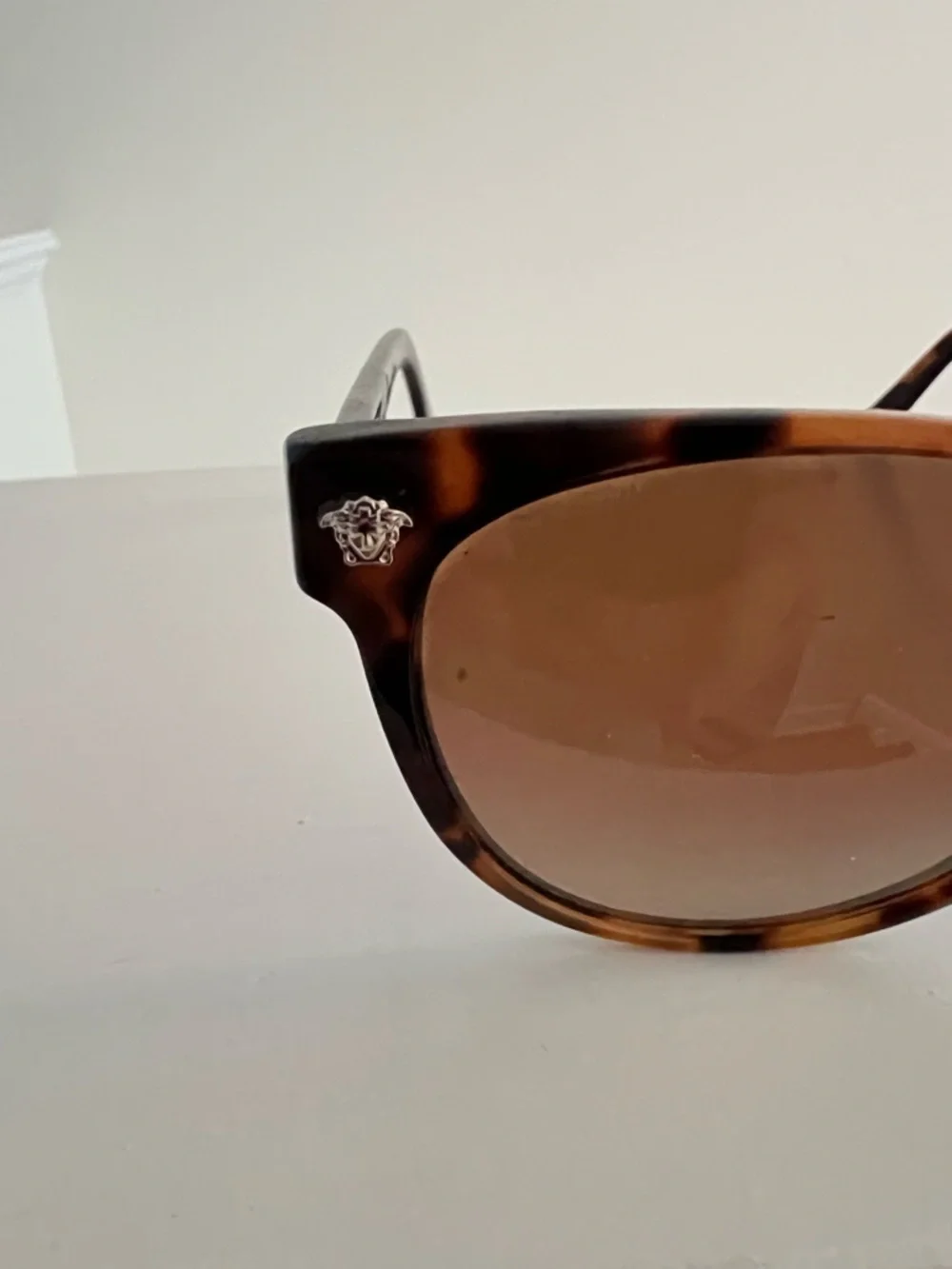 Versace Women's Tortoiseshell Sunglasses with Brown Gradient Lenses - Picture 5 of 8